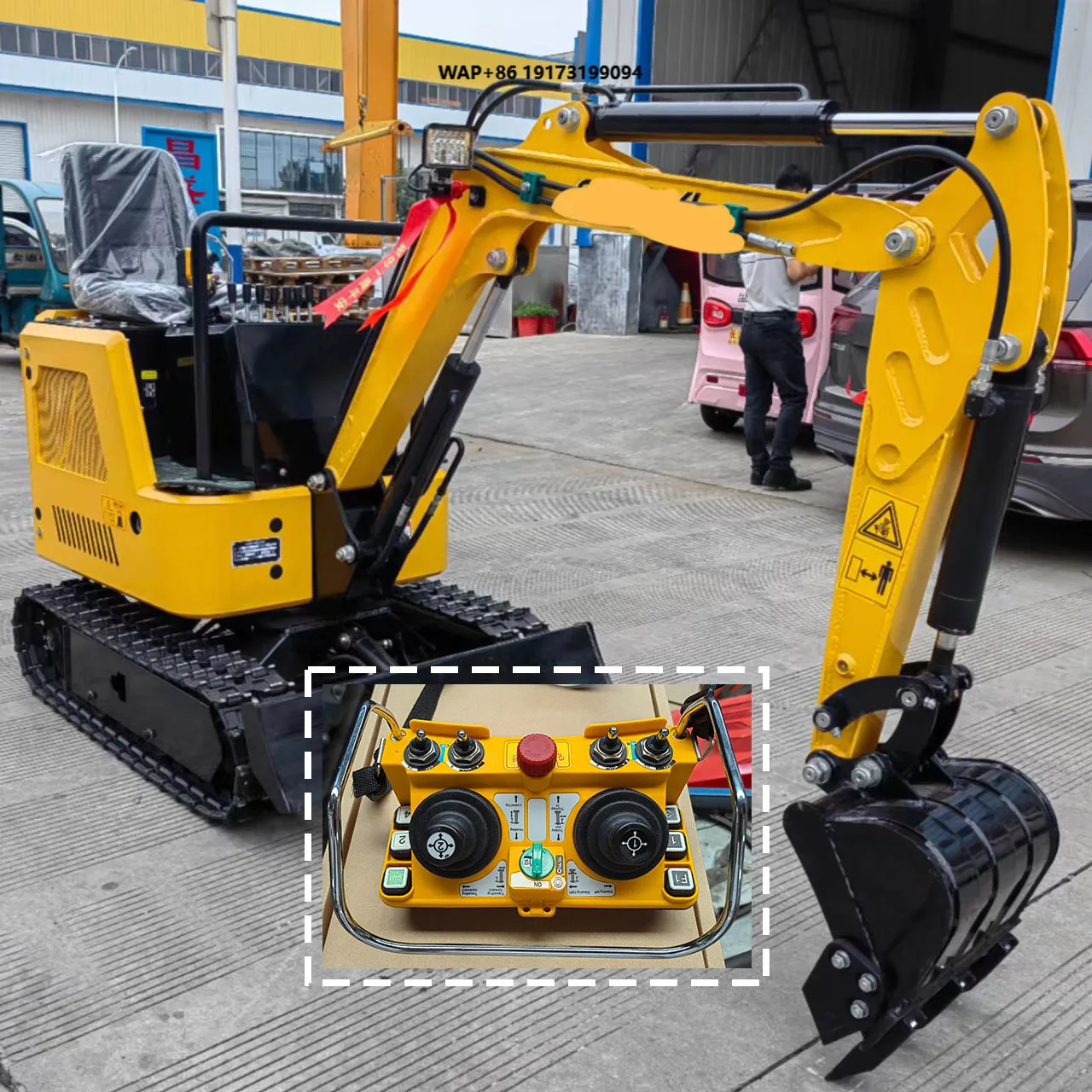 Remote Control Mini Digger Price Bagger Machine Excavadora Excavators Rc Tractor Loader for Sale 1 Ton 2 Ton 3 Cheap Excavator