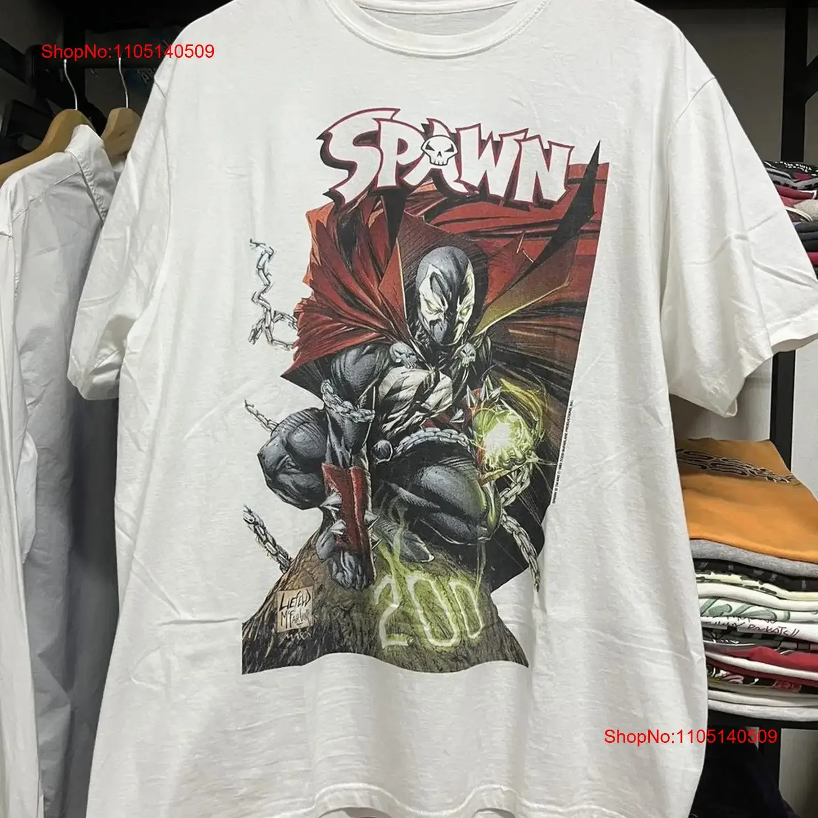 

Vintage 1993 SPAWN T shirt Rare Desgin White Reprint KH14574 vintage Washed Soft Slightly homme graphic Comfortable