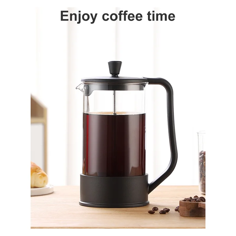 1000ML 1L Household Hand Punch Pot Simple Pressure Pot Coffee Brewing Pot French Filter Tea Brewer Coffee Pot