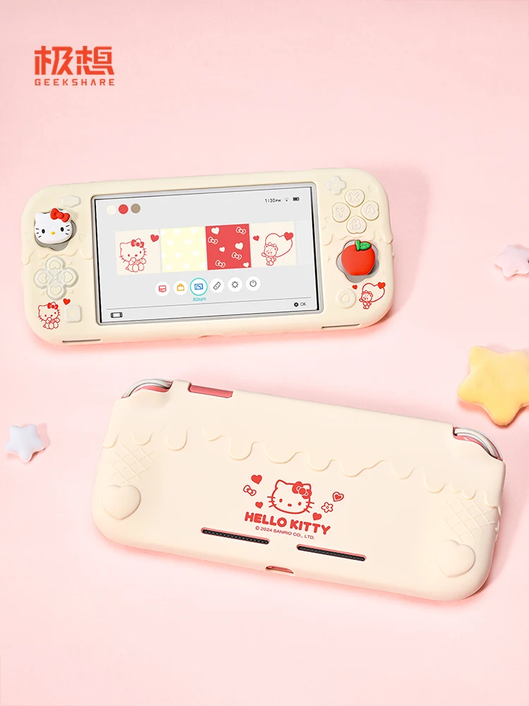 Original Switch Lite Silikon Schutzhülle Set Soft Shell Hellokitty Kuromi Anime Charaktere Peripherie Zubehör Geschenk