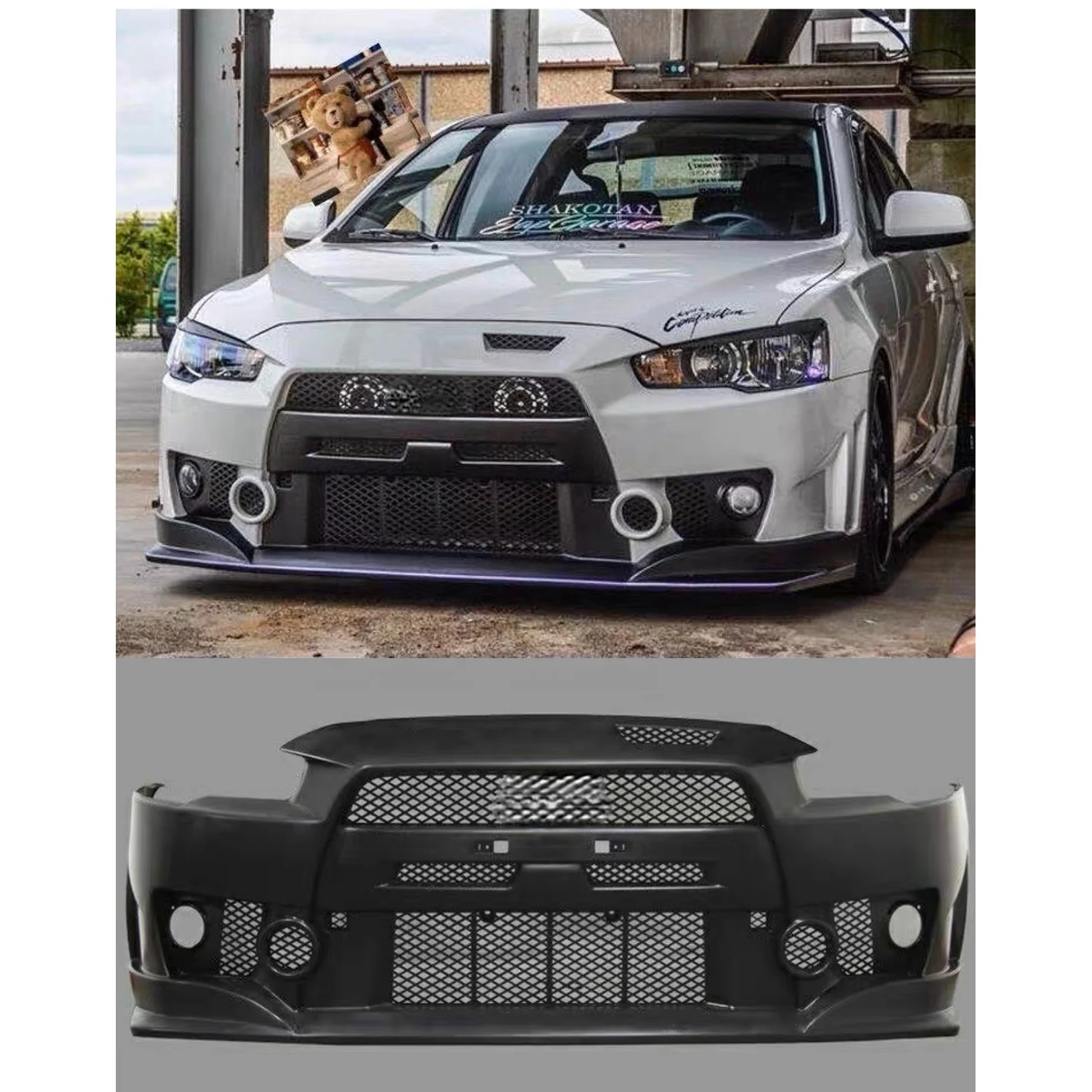 

Car Bumpers Body Kit For Mitsubishi Lancer EX 2009-2015 Upgrade FQ400 Style Front Bumper Body Kit