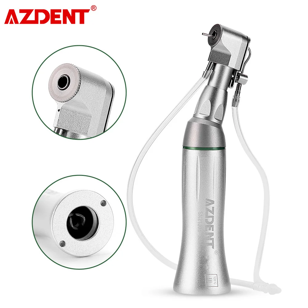 AZDENT Dental 20:1 Reduction Implant Contra Angle Latch Low Speed Handpiece 50Ncm Torque External and Internal Water spray