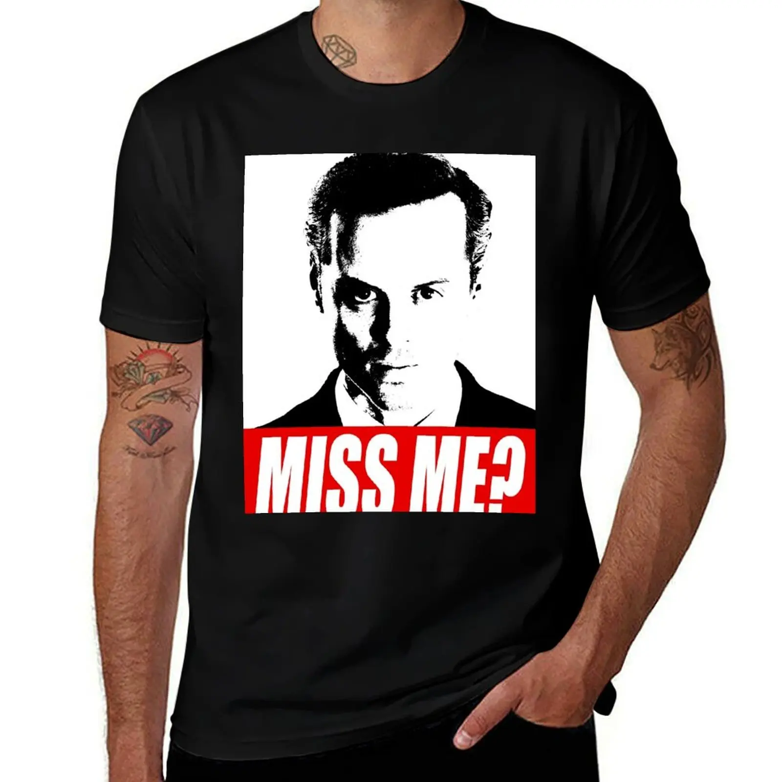 Miss Me? - Jim Moriarty - Sherlock T-Shirt man t shirts cotton t shirts for man graphic tees