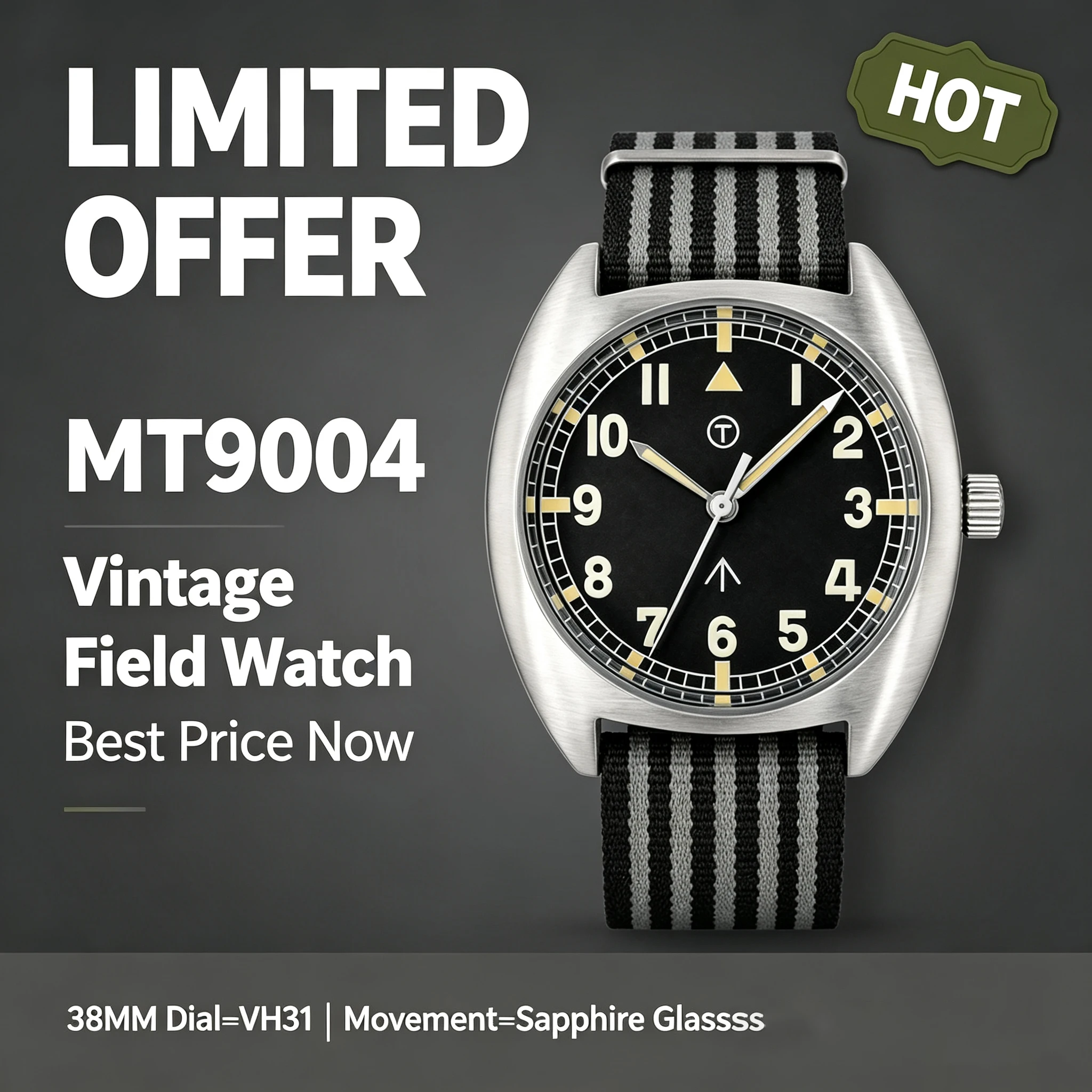 MILITREK MT9004 빈티지 밀리터리 쿼츠 시계 - Vintage Pocket Watch 리뷰 및 가격