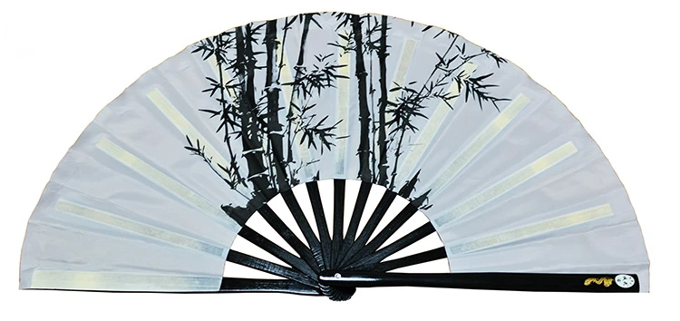 Tai Chi Kung Fu Bamboo Fan Chinese Classical Martial Arts Performance Hand Fan Handmade Antiquity Dance Show Props