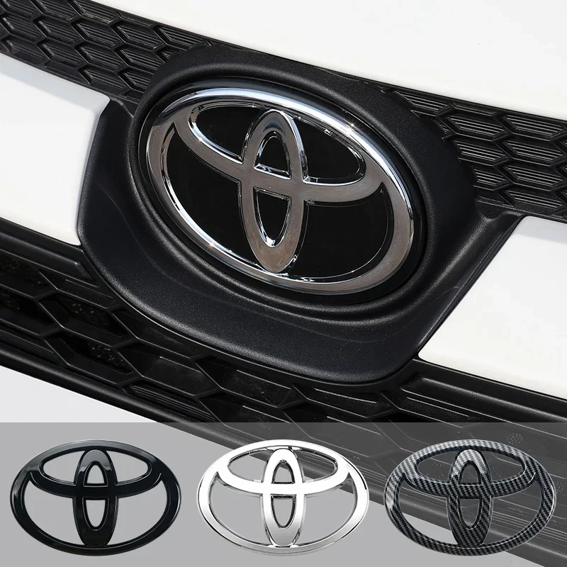 Car Logo 3D for Toyota Car series Corolla Camry RAV4 Front Head Grill Hood Bonnet Emblem Rear Tail Bumper Trunk Boot Mark Badge