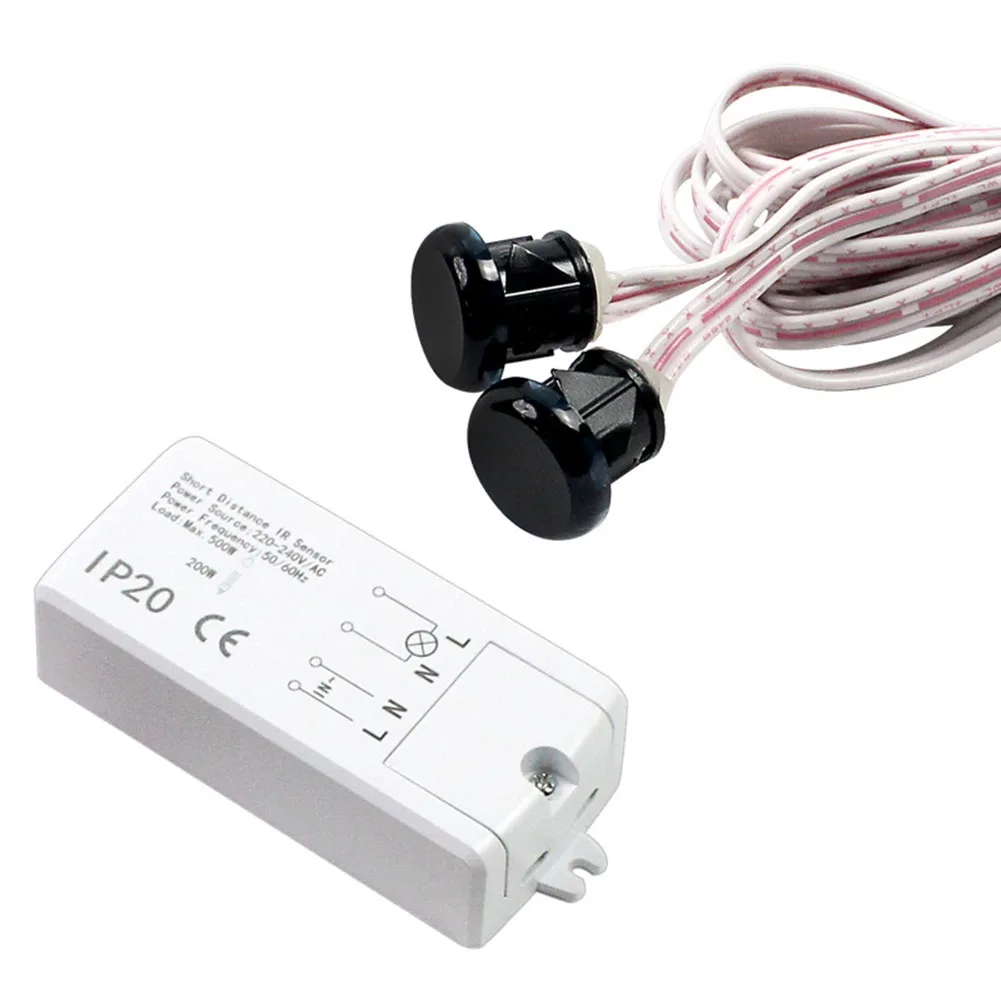 

200W/500W Dual Touch Sensor Proximity Switch 220V5A 50Hz Double-door Induction Switches, Double-handed Sweep Induction Switch