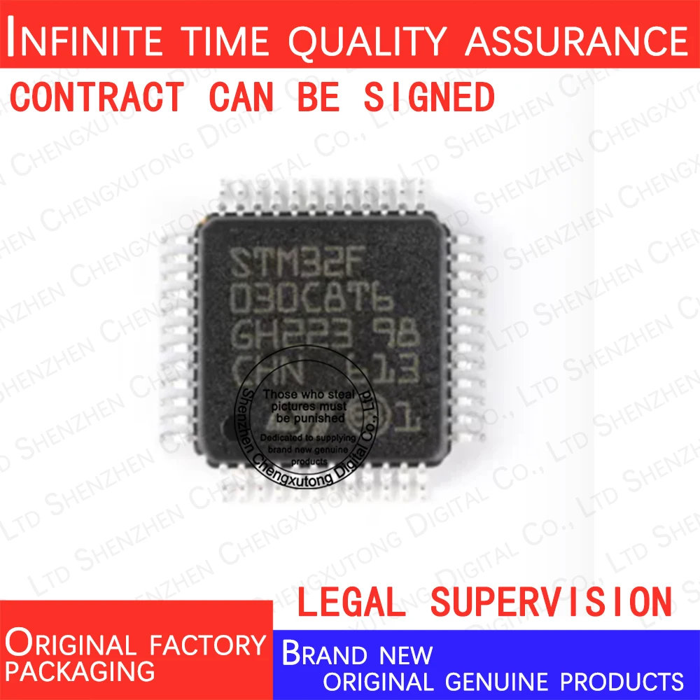 5pcs/lot STM32F030C8T6 LQFP    100% genuine stock in brand new original packaging
