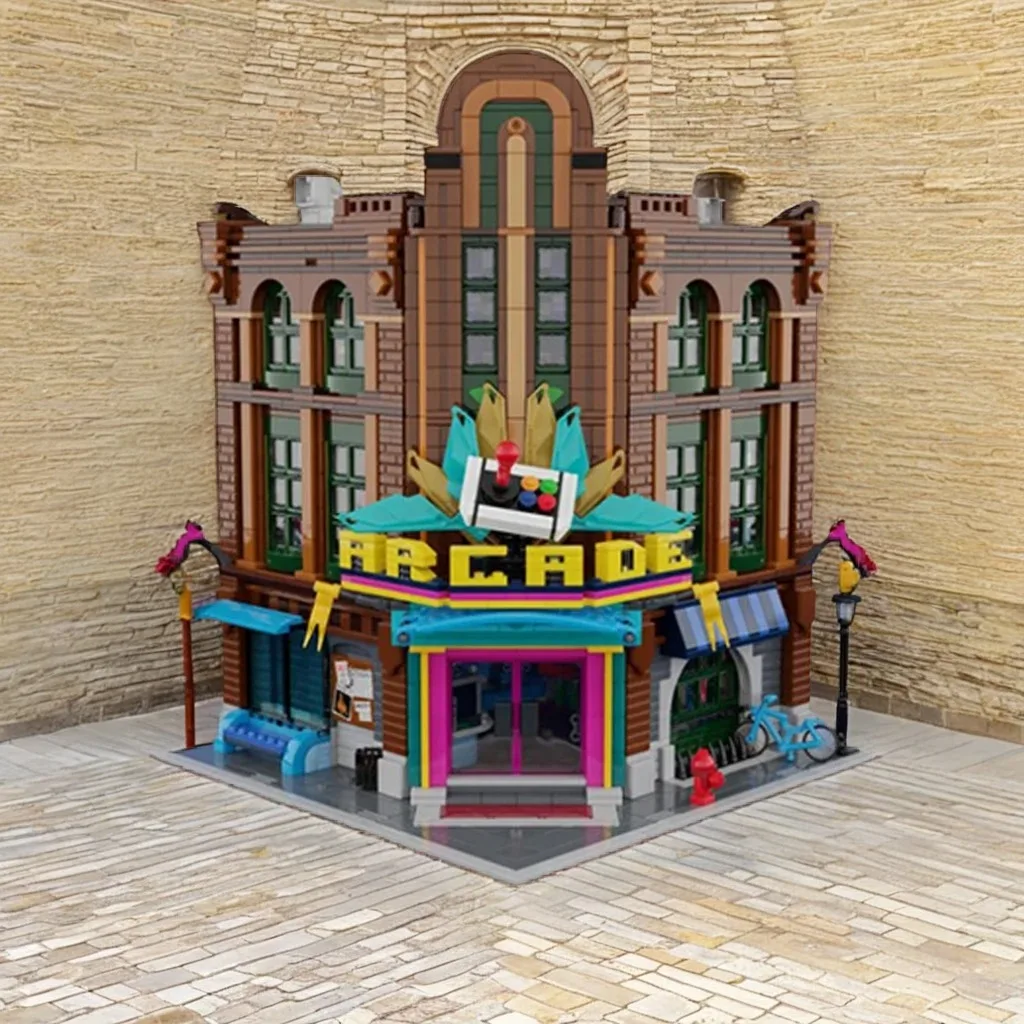 3345pcs MOC Modular Buildings The Last Arcade Model Building Blocks Christmas Gift Decorative For Bookshelf And Home Display Art