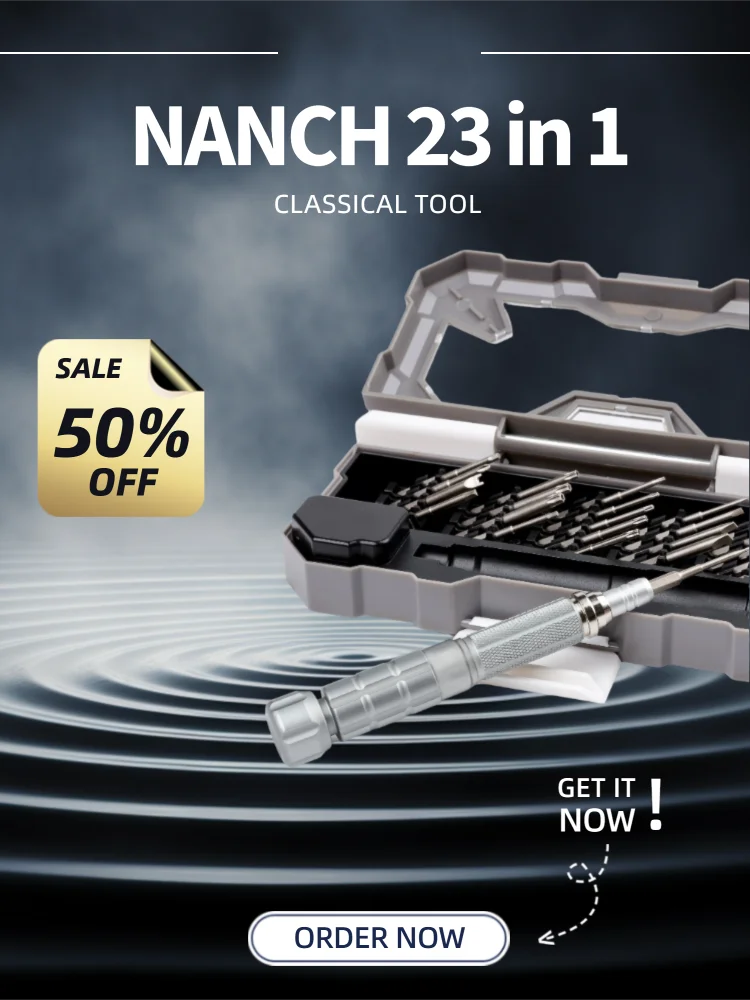 Nanch 24 in 1 Precision Screwdriver Set Magnetic Repair Tools with Multi-Length,Micro Screwdriver Set for Electronics Watch