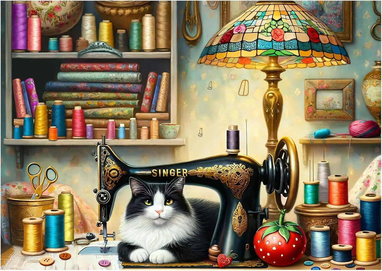 

Cat Various-sized Wooden Jigsaw Puzzles , No Dust, Home Decor Birthday Party Gift Toy for Men Women Elders Seniors