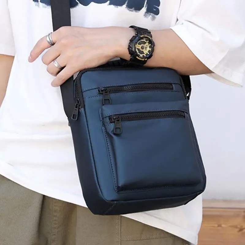 

340D Men's Shoulder Bag Small Crossbody Bag Work Bag Vintage Multi-function