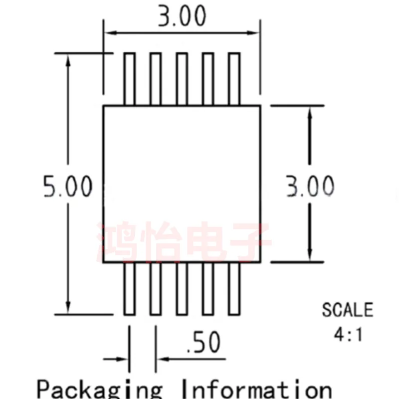 MSOP10 10pin to DIP10 ICSocket Adapter pitch0.5 Gold Plated Board for High Temp Programming 10pin connector wire connector 1000V
