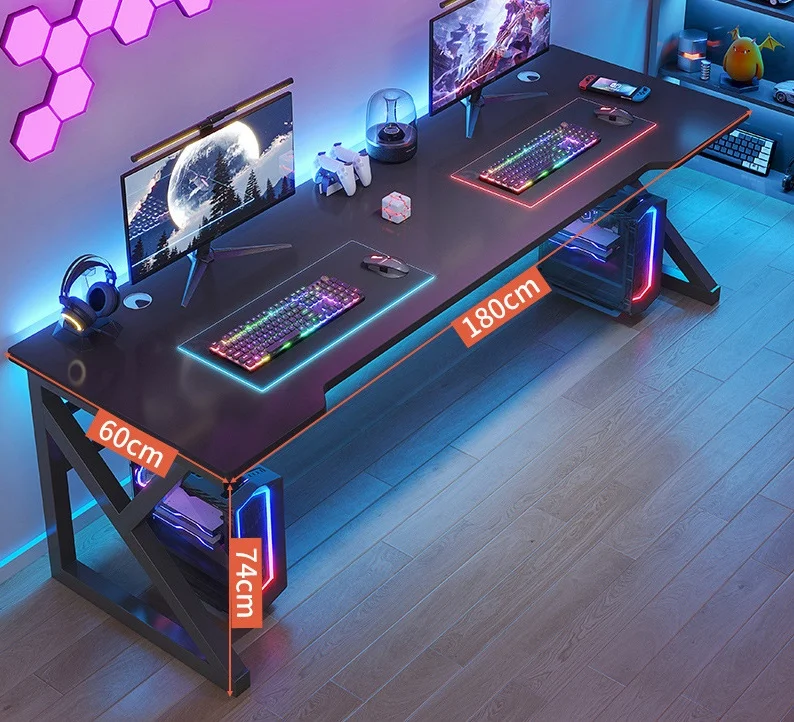 !@Adjustable Wooden Computer Desk for Home Game Tables Student Learning Writing-Simple Office