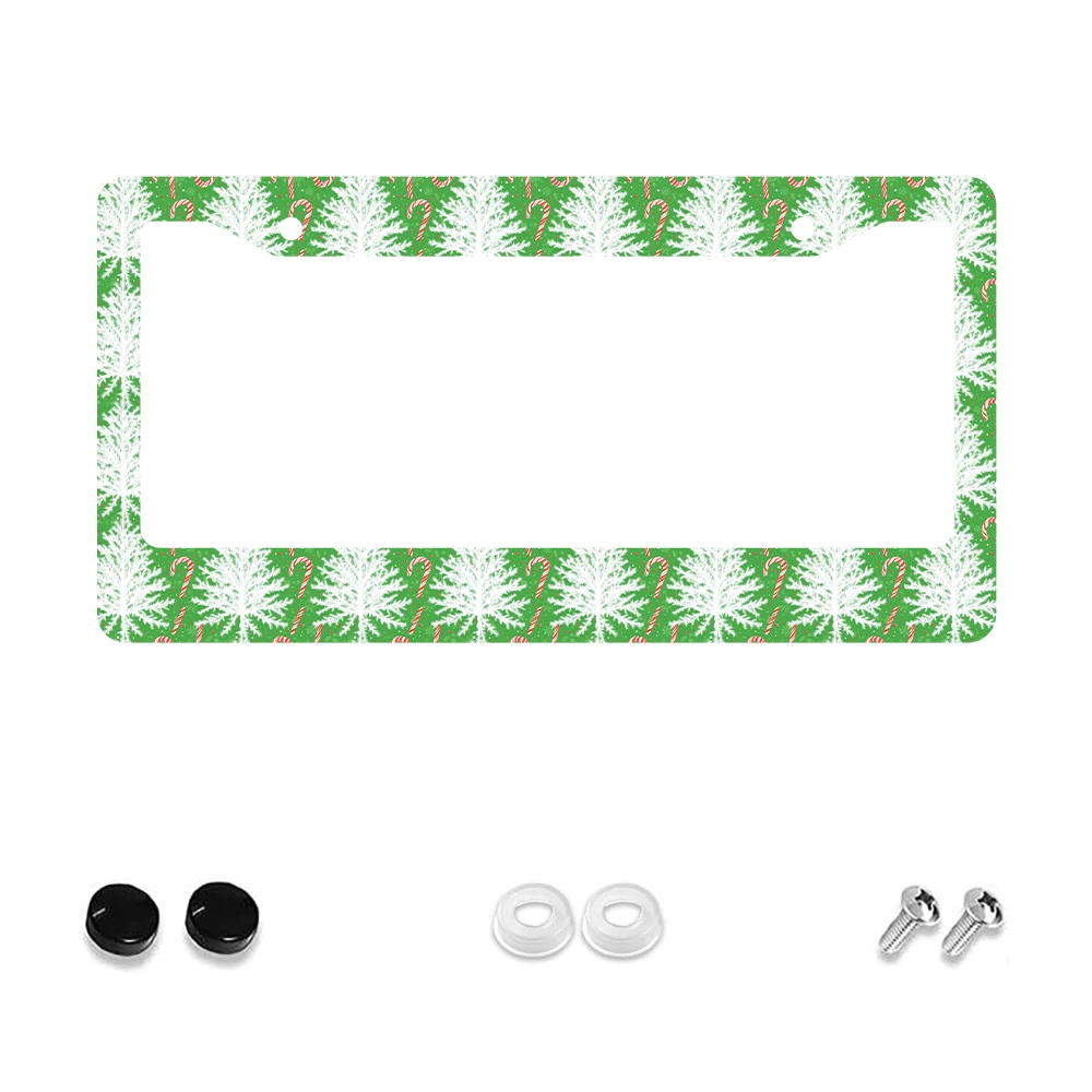 

1 шт., рамка номерного знака с 2 отверстиями в зелено-белом карамельном виде, алюминиевый материал, 6x12 дюймов с комплектом винтов, новинка в стиле ретро
