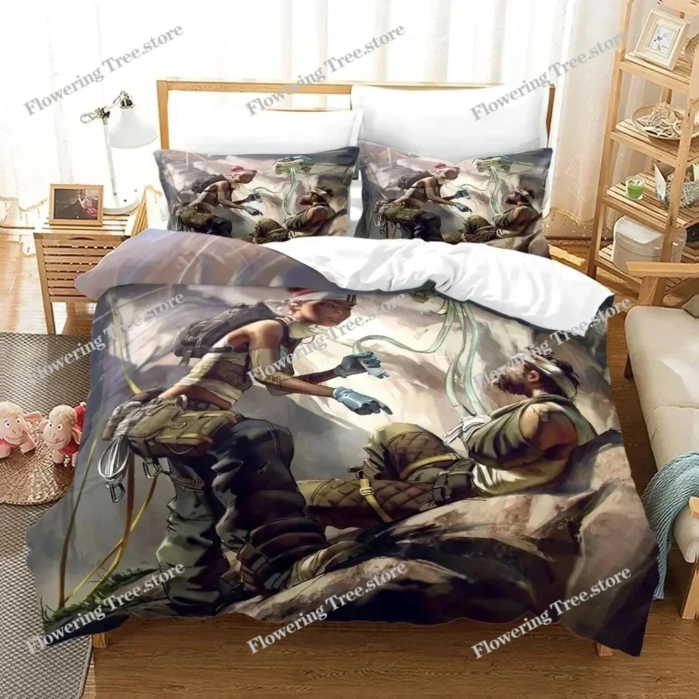 

3D Print APEX Legends Bedding Set Duvet Cover Bed Set Quilt Cover Pillowcase Comforter king Queen Size Boys Adult Bedding Set029