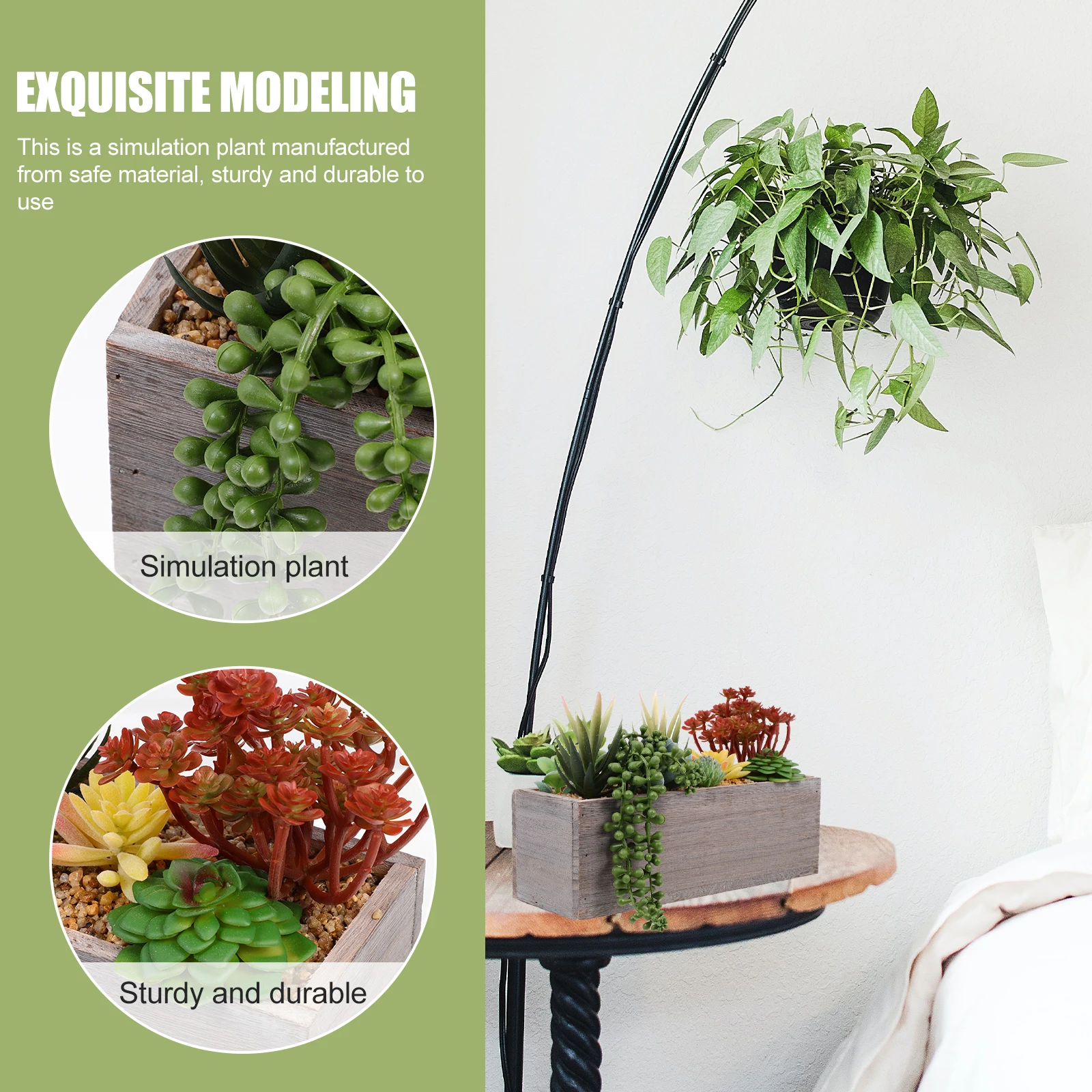 

Fake Potted Plant Large Artificial Aloe Succulent Green Home Decoration Desktop Office Indoor Outdoor Garden Cafe
