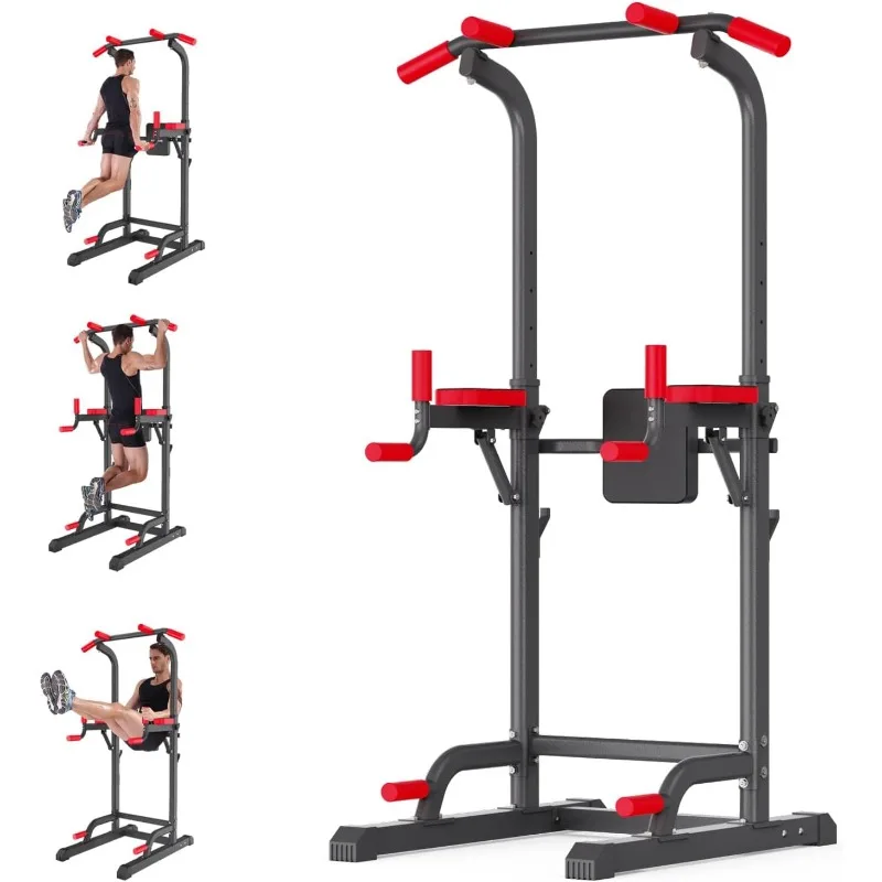 Power Tower Dip Station, Multi-Function Assistive Trainer Pull Up for Home Gym Muscle Building and Beginner Exercises