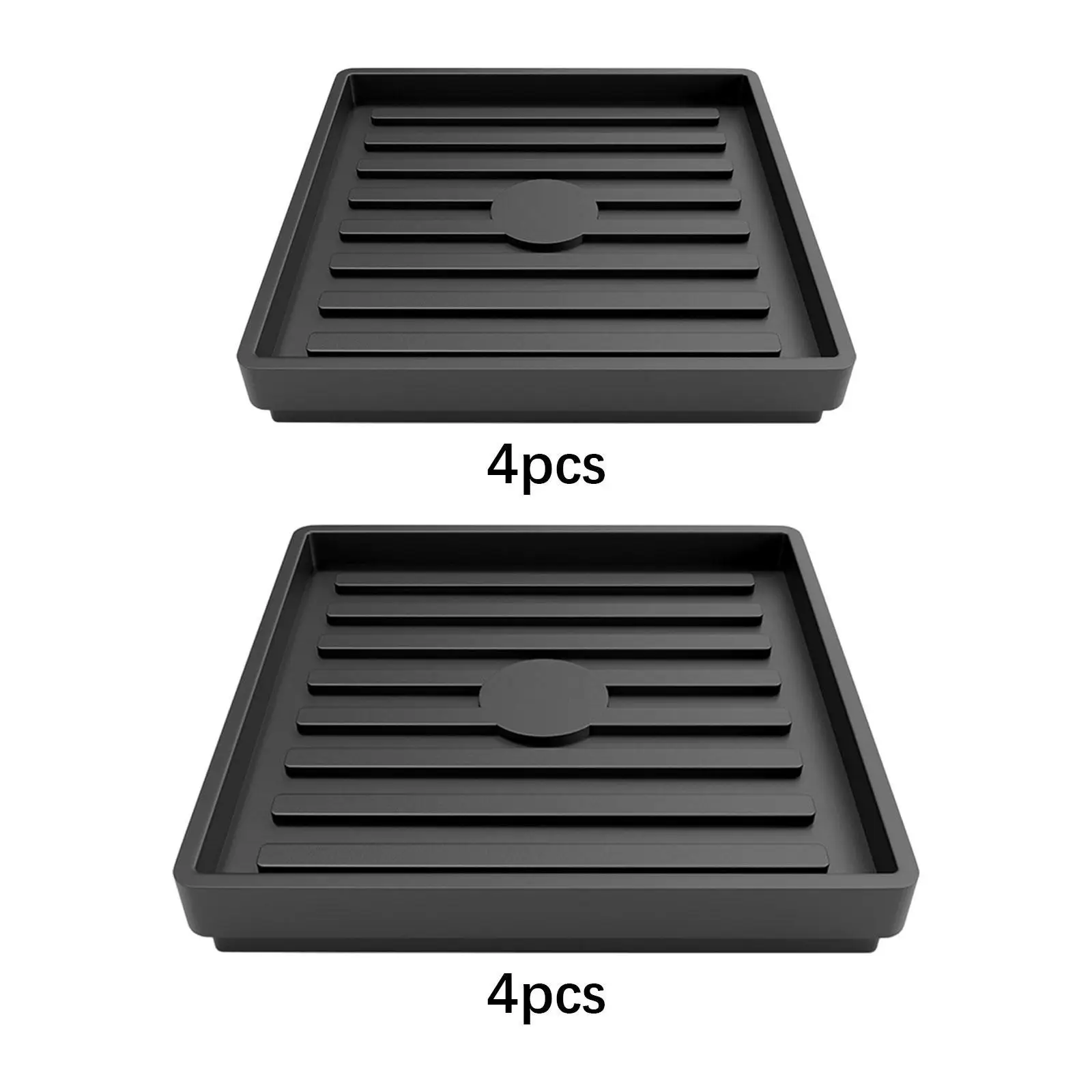 

4 Pieces Furniture Foot Pads Anti Sliding Anti Slip for Wood Floors Black Floor Protectors for Cabinet Couch Bed Chair Desk