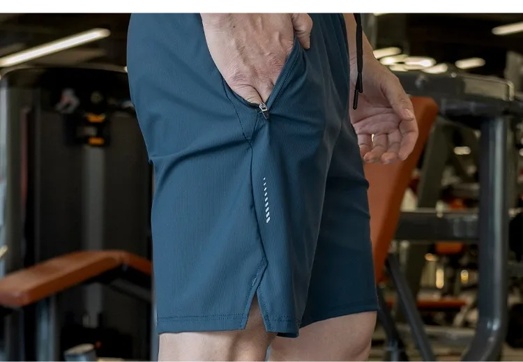 Mens Shorts Light Weight Thin Elasticity Pants Running Squat Fitness Training GYM Quick-drying Drawstring Shorts Sweatpants