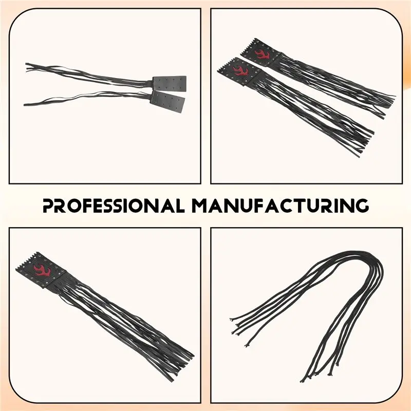 A67K-4Pcs/Set Universal PU Motorcycle Handlebar Tassel Fringe Grip Cover Lever Cover For Victory Cruiser