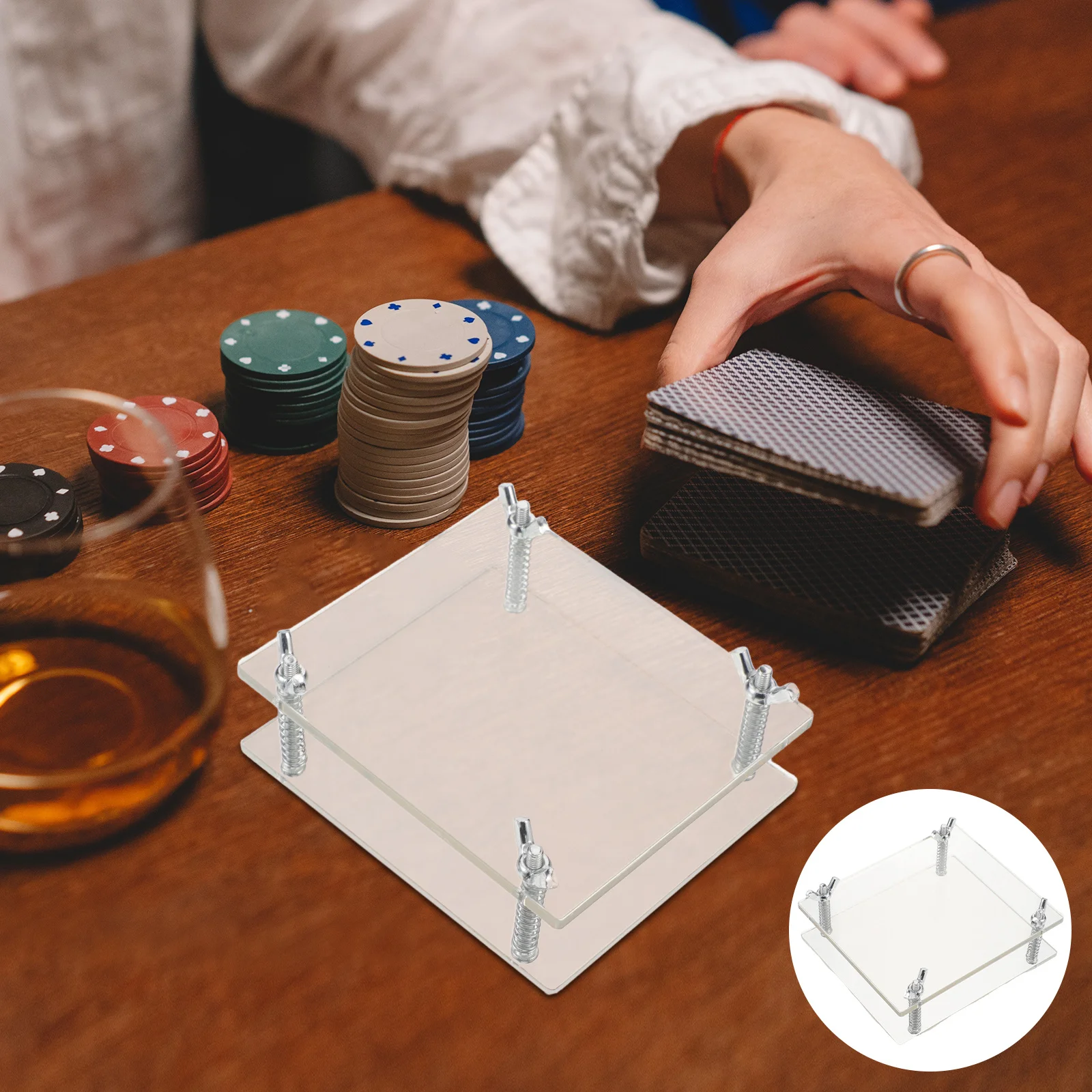 

2pcs Card Bending Corrector Presser Acrylic Flat Keeper For Sports Trading Cards Business Documents Collectibles Restoration