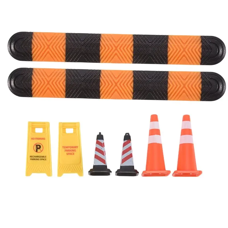 YSUN-1Pcs 1:18 Simulation Deceleration Belt/Speed Bump/Speed Hump Scene Accessories 1/18 Car Model Underground Parking