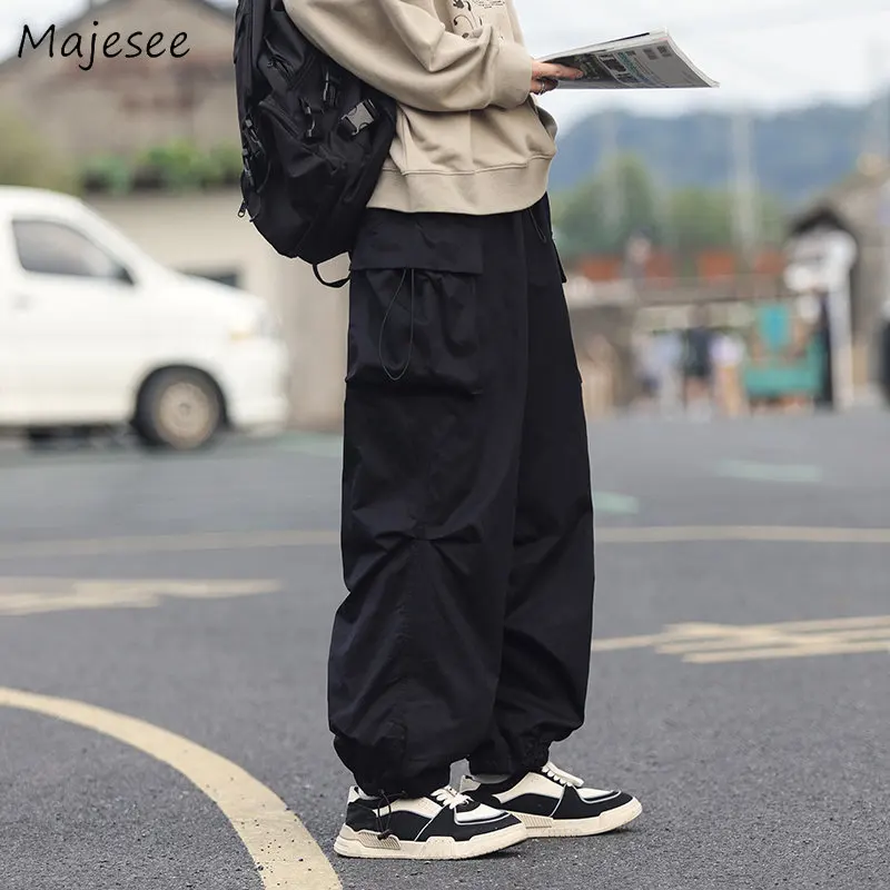 

Pants Men Tooling Casual Retro Japanese Design American Stylish Streetwear Dynamic Baggy College Cool Handsome Pantalones Chic