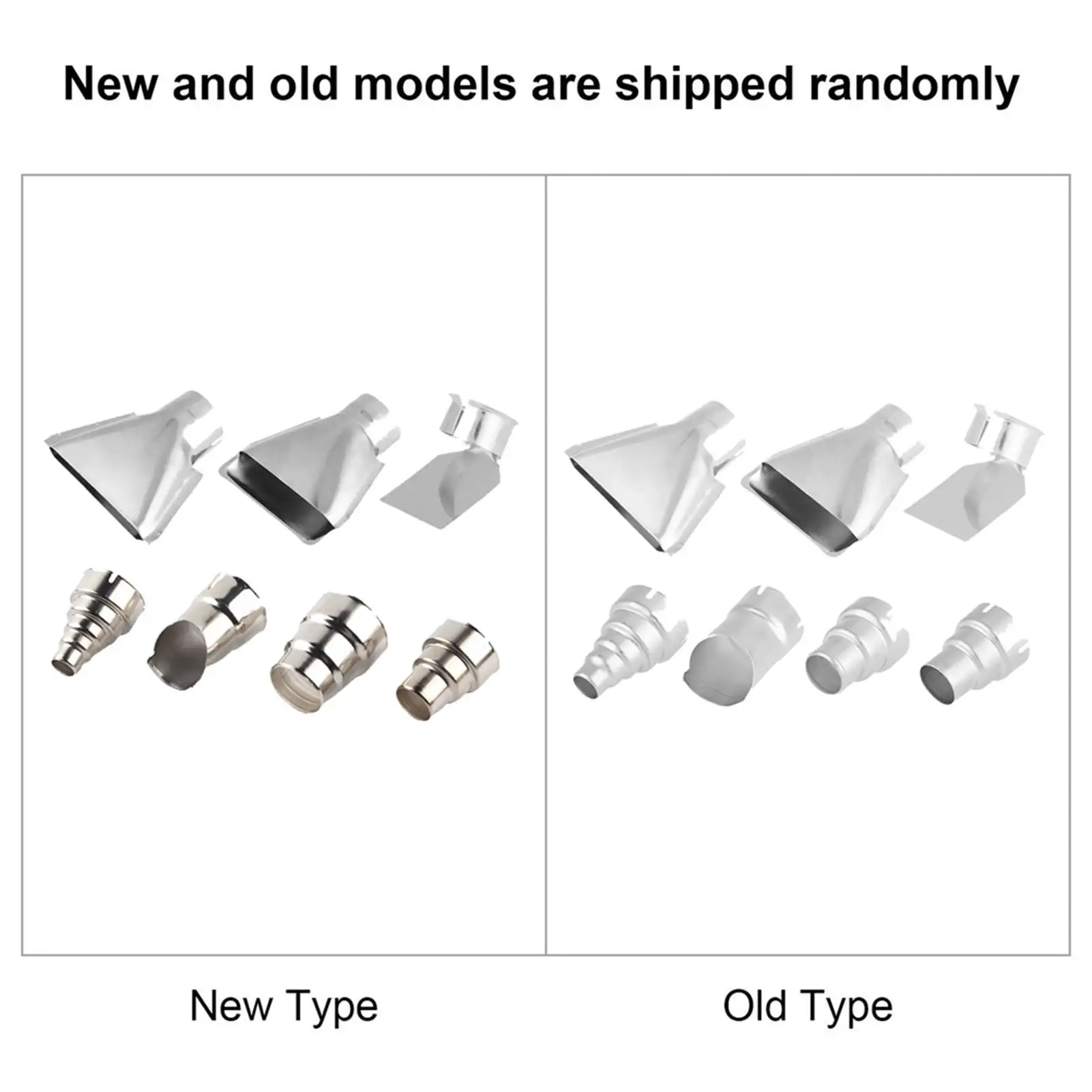 7pcs Heat Gun Nozzles Kit - 35-40mm Accessory for Hot Air Soldering Station Repair Tool Parts