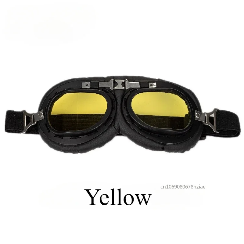 Retro Motorcycle Goggles Cycling Ski Sunglasses Motorcycle Accesories Windproof and Dustproof Off Road Motorcycle Glasses