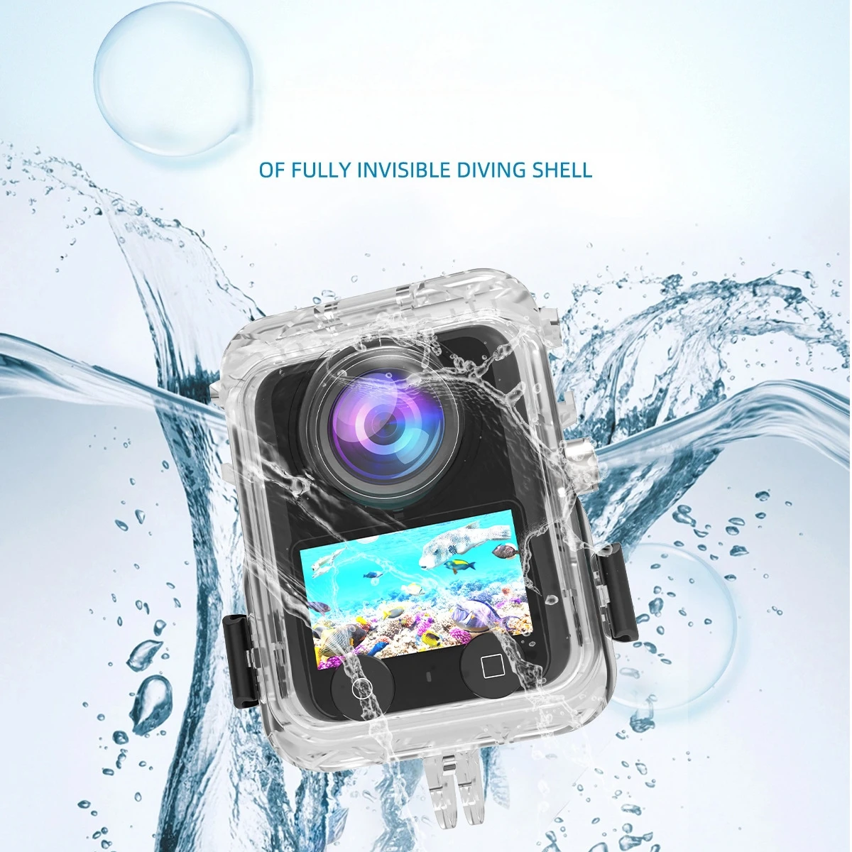 

Waterproof Case For DJI OSMO 360 Action Camera Waterproof Housing Rated To 40 Meters Underwater Panoramic Image Stitching