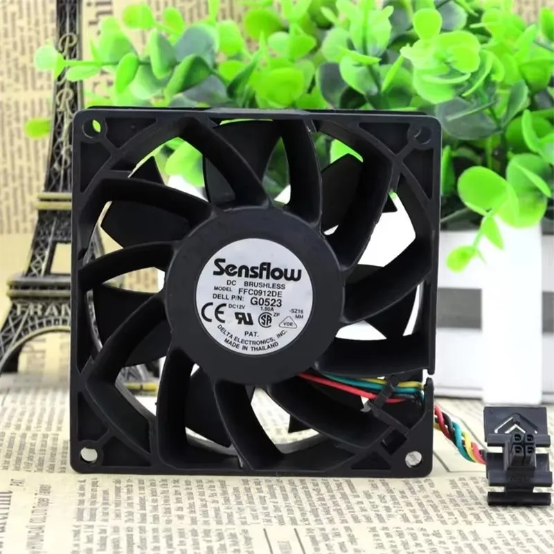 

Original FFC0912DE 90 * 90 * 38MM 9CM 12V 1.50A violent server chassis cooling fan