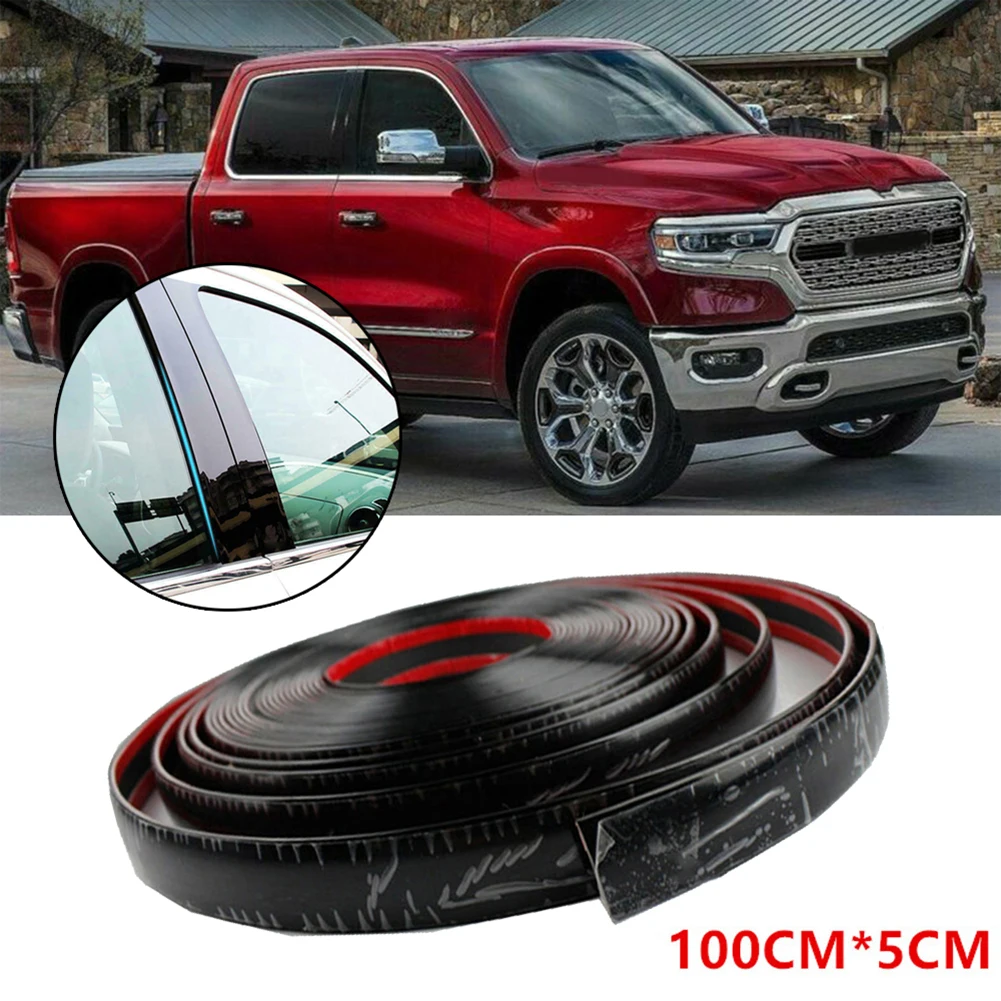 

Black Anti-collision Strip Car Car Door Decorate Molding Protect Side Tailgate Accessories Trim Trucks 3ft*2in