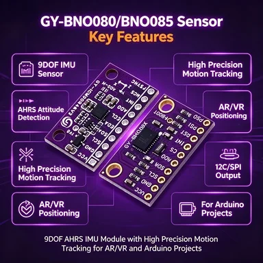 GY-BNO080/BNO085 9DOF AHRS IMU Sensor Module, High Precision AR/VR for Arduino