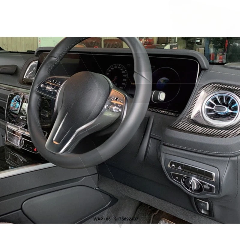 Dry Carbon Fiber Car Parts 8 Piece Interiors Kit Replacement for G-Class W464 G63 G500 2019-2024 Carbon Kit