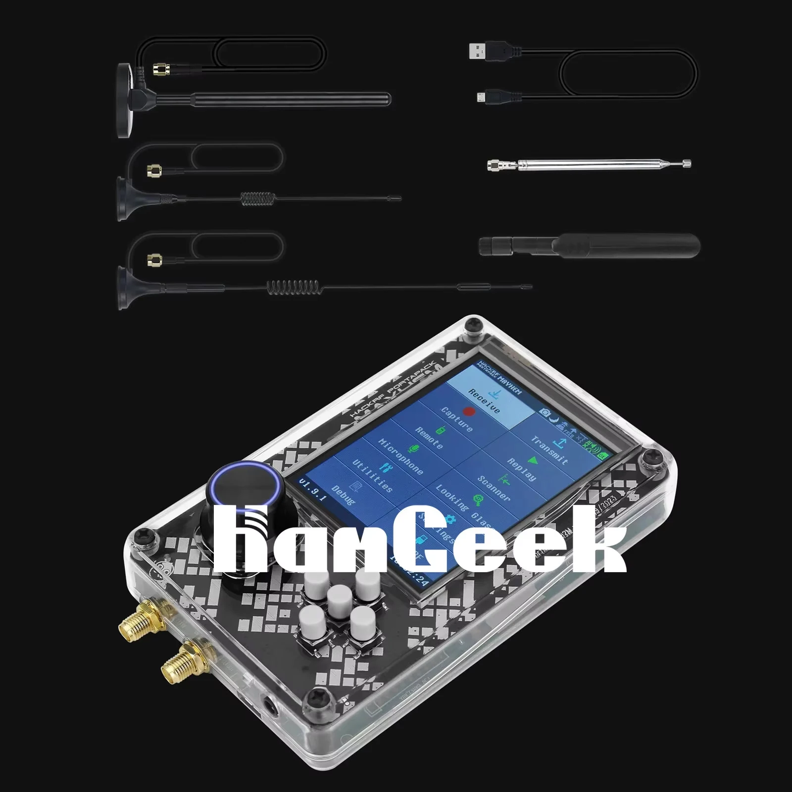 HamGeek NEW PortaPack H2M Signature Edition for R9 SDR Radio MAX2839