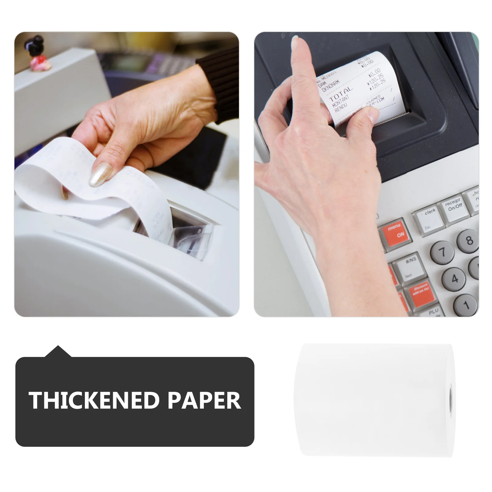 ورق الإيصالات الحرارية، ورق طباعة متعدد الوظائف للمنزل والمكتب والفندق والمطعم، سطح أملس مقاوم للبهتان الحراري #6