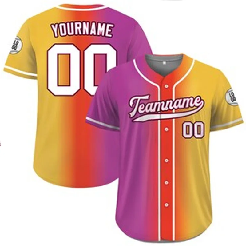 Professional Baseball And Softball Uniforms , Customizable  Baseball Jersey Custom Print Team, Baseball Jersey Mens Adult