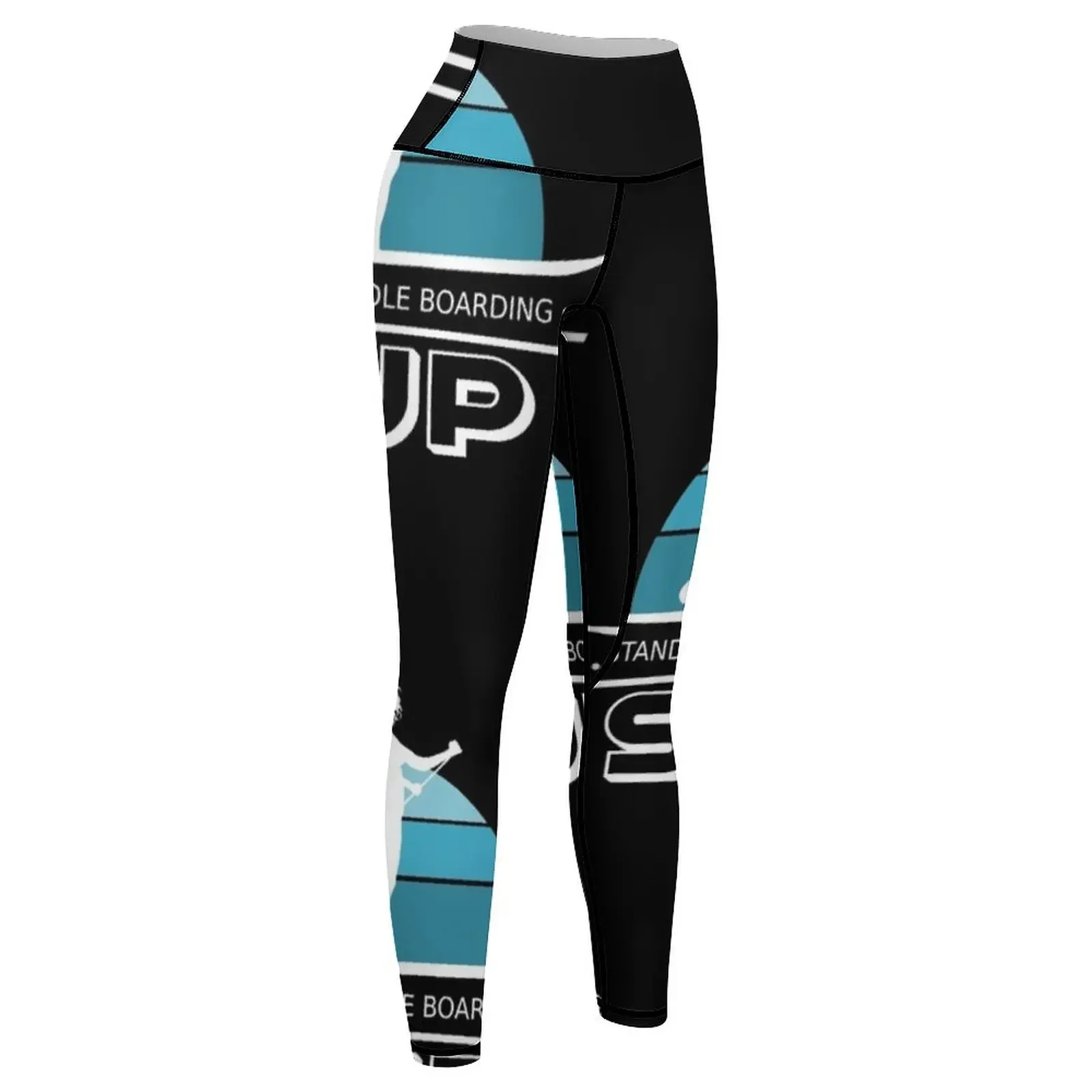 SUP Stand up paddleboard atardecer Leggings pantalones de gimnasia acampanados Leggings para mujer