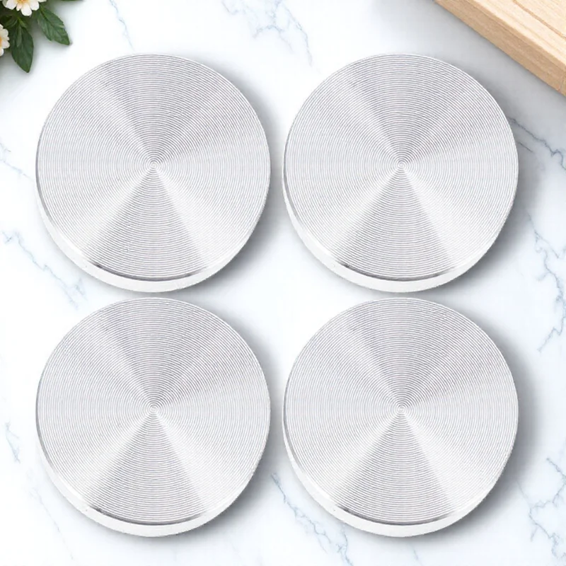 

4pcs Round Disc Glass Table Top Adapter For Tea Tables Furniture Legs Feet Aluminum Glass Table Top Adapter Alloy Support