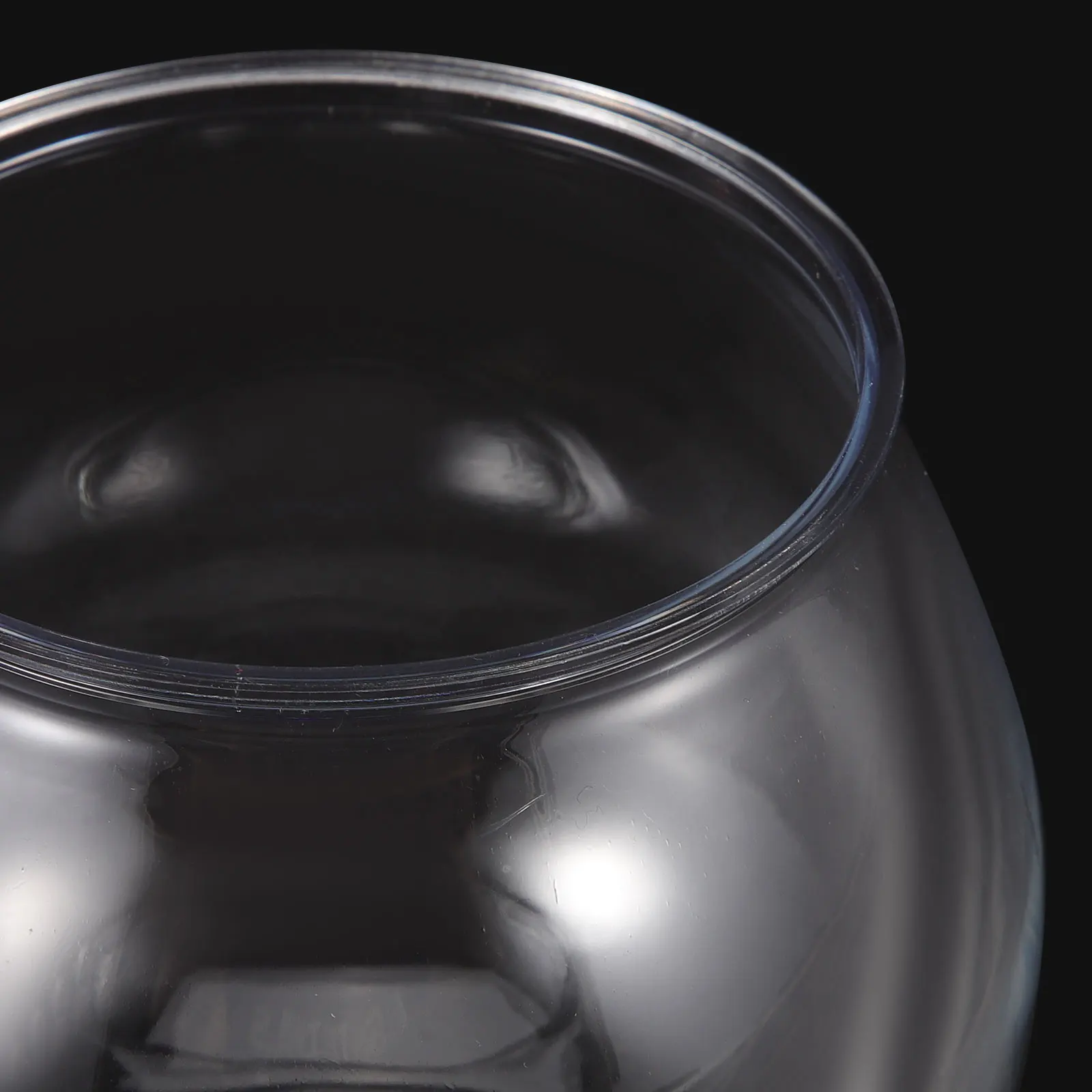 

3pcs Desktop Plastic Small For Home Office Decorative Container Transparent Design Creative Micro Landscape Tank Household Bowl