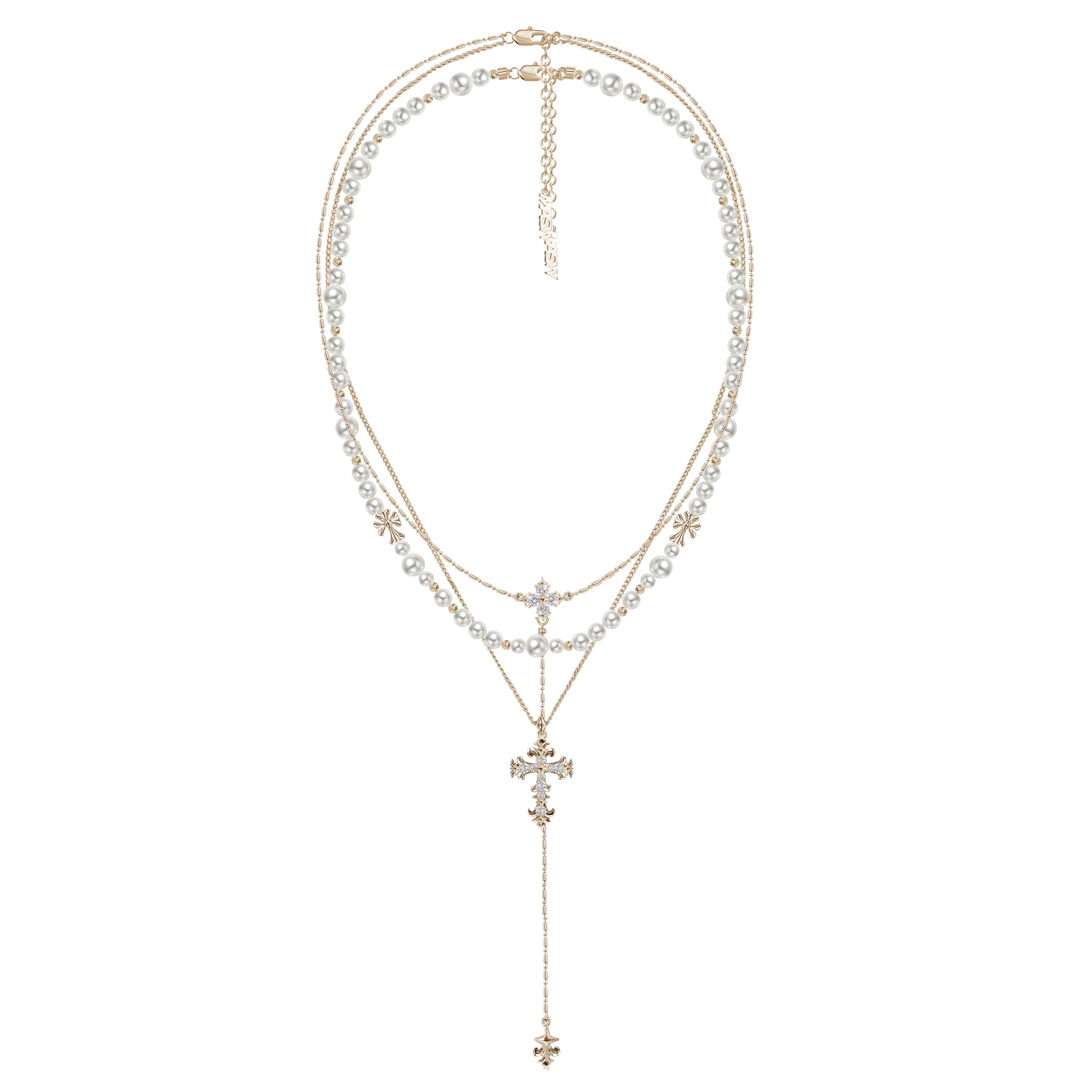 MASW Original Design Hip Hop Cool Trend Multilayer Pendant Necklace For Women 2026 Hot Selling Accessories Fashion Jewelry