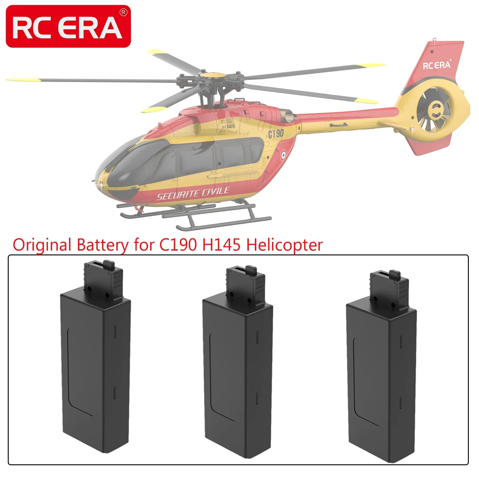 RC ERA 7.4V 1200mAh LiPo Battery for C190 H145 Scale RC Helicopter Original Spare Parts C190 Helicopter Battery
