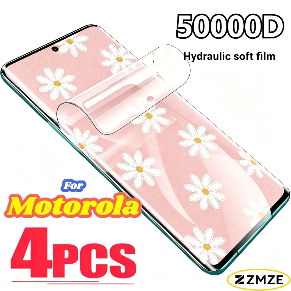 4 Stück Hydrogel-Folie für Motorola Edge 40 50 60 70 Pro, für Motorola Edge 40 50 60 Neo Ultra, kein Glas, weiche Displayschutzfolie
