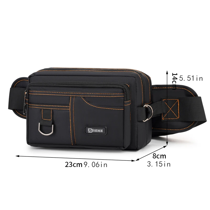 حقيبة خصر متعددة الوظائف - حزام كتف قابل للتعديل، حقيبة صدر بتصميم جيوب متعددة، مناسبة للمشي في الهواء الطلق، cyc #6