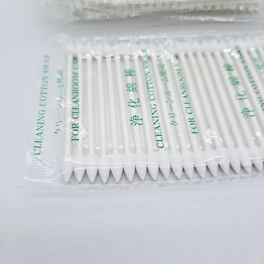 100PCS ไฟเบอร์ออปติกทําความสะอาด Sticks ไฟเบอร์ออปติก Swabs สําหรับ 1.25 มม./2.5 มม.LC/SC/FC/ST ตัวเชื่อมต่อเส้นใยเครื่องมือทําความสะอาด