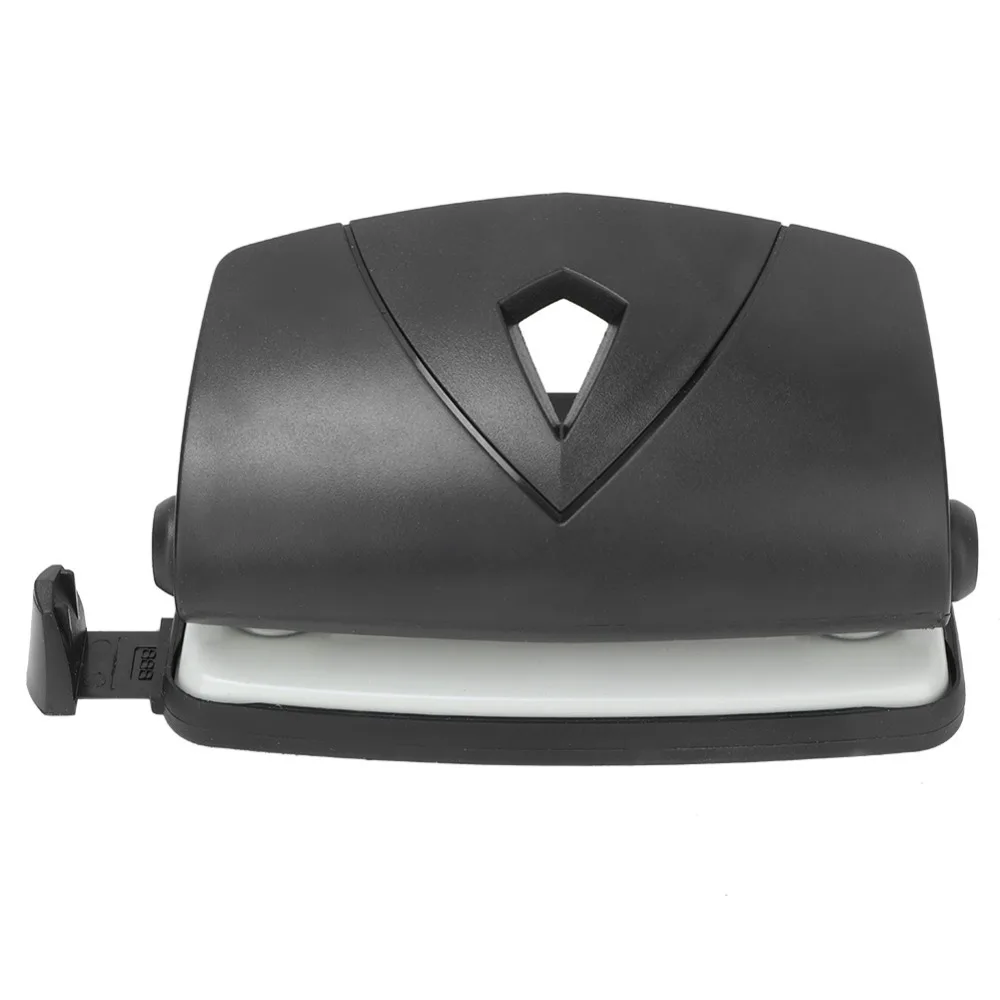 2 Hole Hole Slot Puncher Black Convenient 2 Hole Puncher with Positioning Ruler Practical 2 Hole Paper Punch Paper Punching