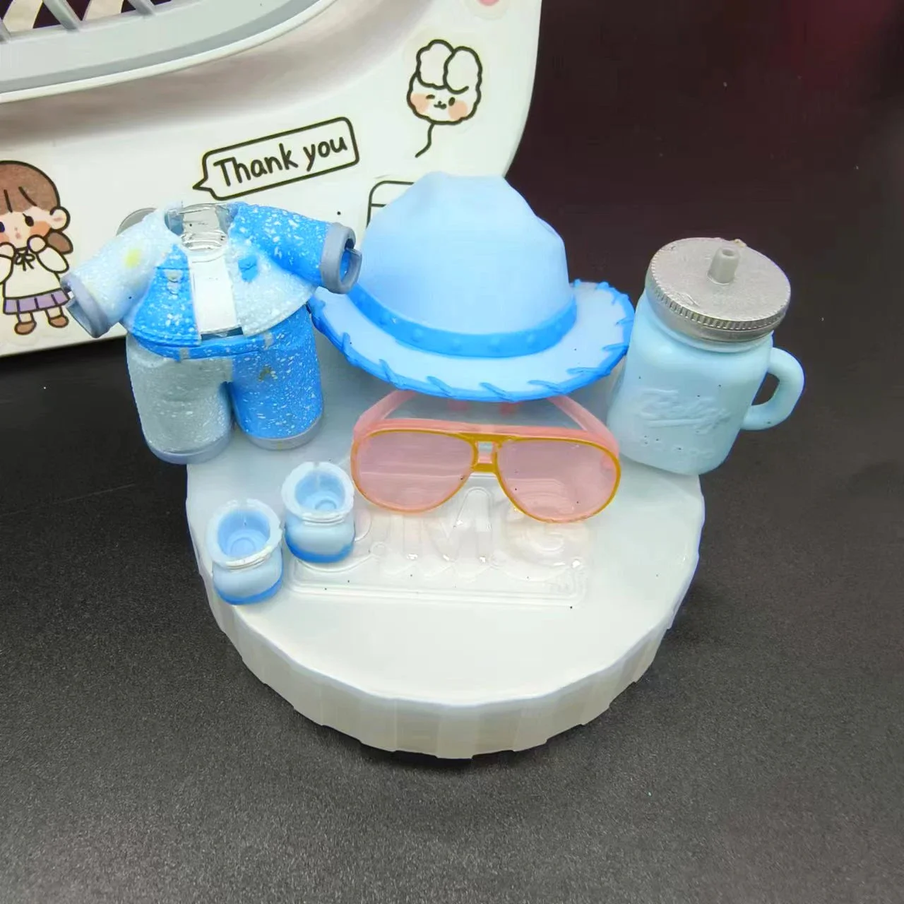 LOL doll accessories set doll doll DIY accessories including doll clothes, shoes, glasses, milk bottle accessories