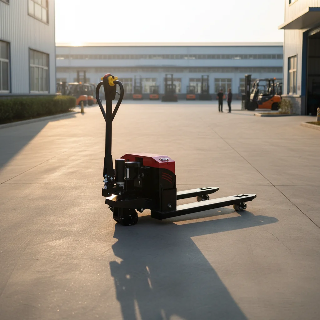 High Performance Electric Pallet Truck With 3000kg Load Capacity 1150mm Fork Length Rough Terrain Adaptability Battery