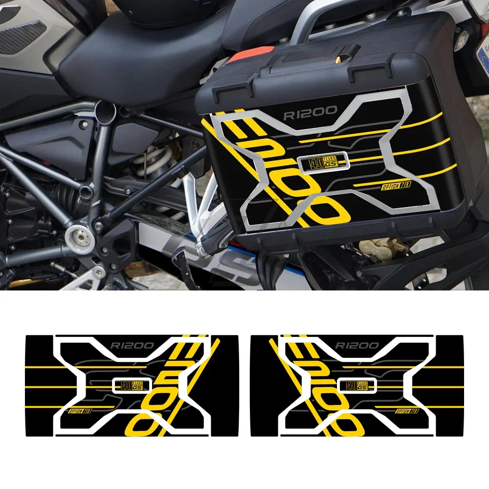

For BMW Motorrad Vario Case Sticker for R1250GS R1200GS 2013-2020 Motorcycle Decals 40th Anniversary Decoration